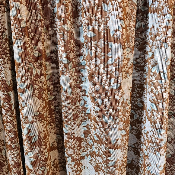 Altar'd State brown floral midi skirt - Picture 3 of 3